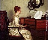 Millet Paintings - Old Harmonies by Francis Davis Millet